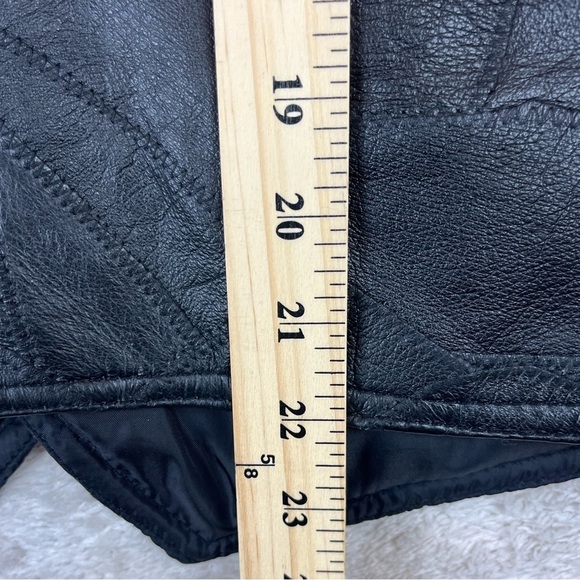 Vintage Biker Leather Vest Navarre Leather Co Patchwork STAR MOTORCYCLES - Picture 15 of 15